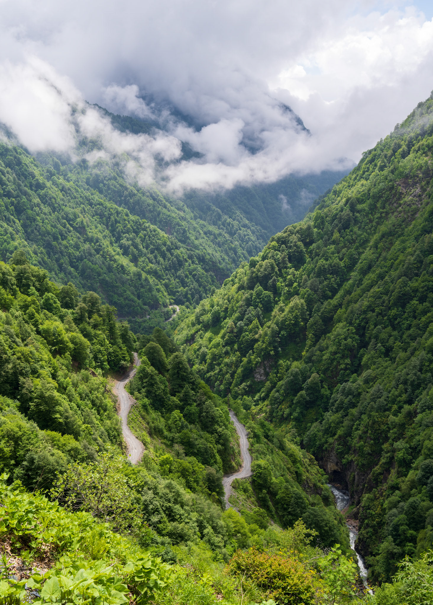 That's were we came from, right down along the river. Quite a steep climb!