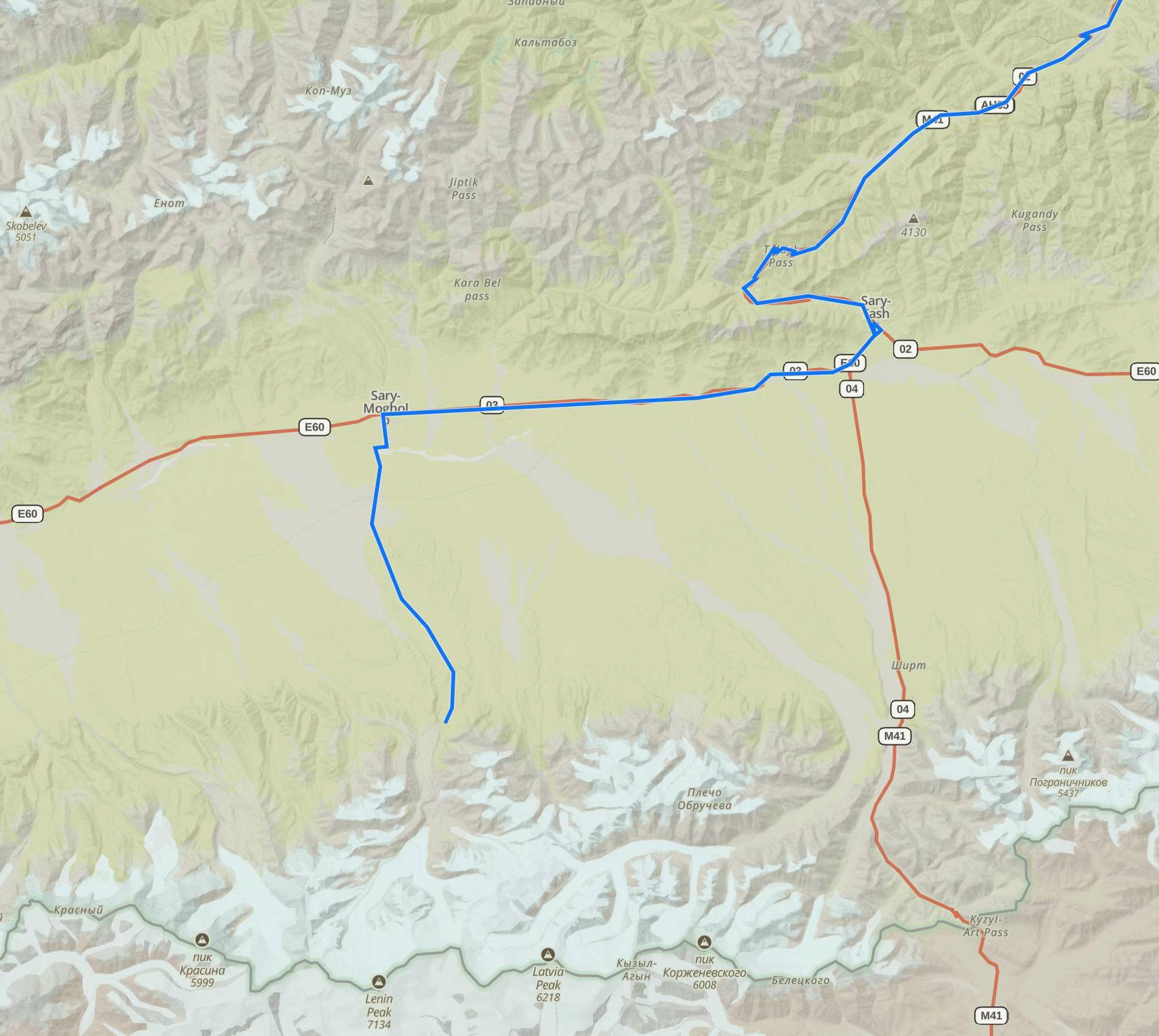 Day 63b - Total for Day 63: 340 km