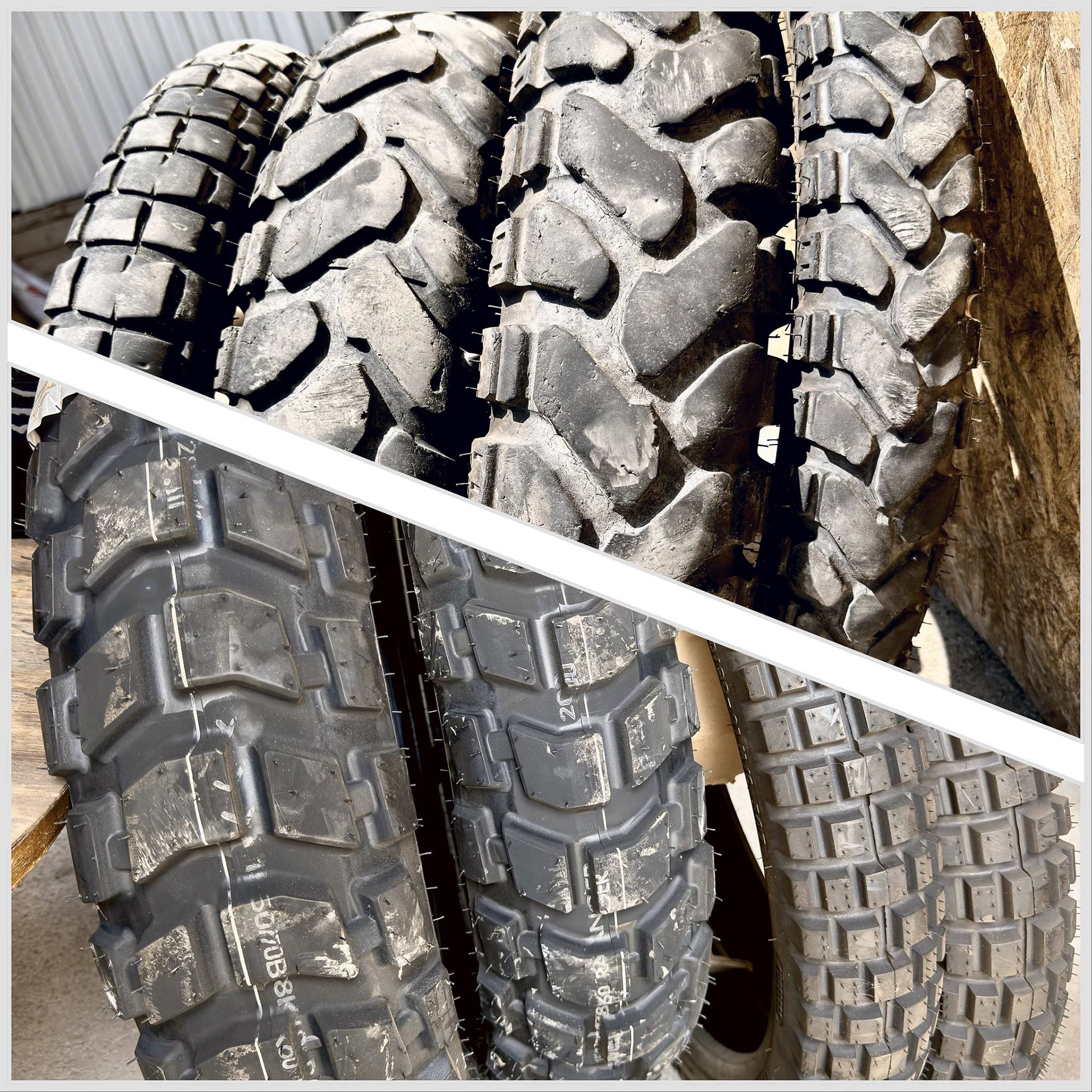 Out with the old tires, in the new ones!