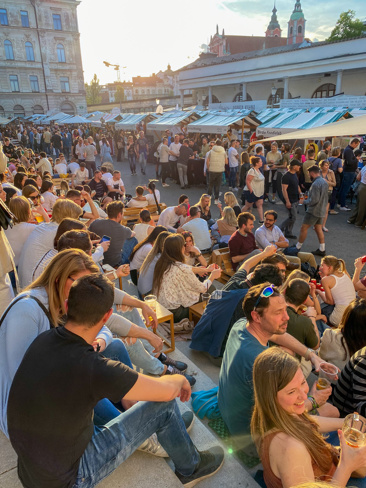 Odprta kuhna (Open kitchen) is a one of a kind food market and one of the most popular culinary projects in Slovenia that brings food lovers and culinary adventurers to Ljubljana's city centre every sunny Friday.