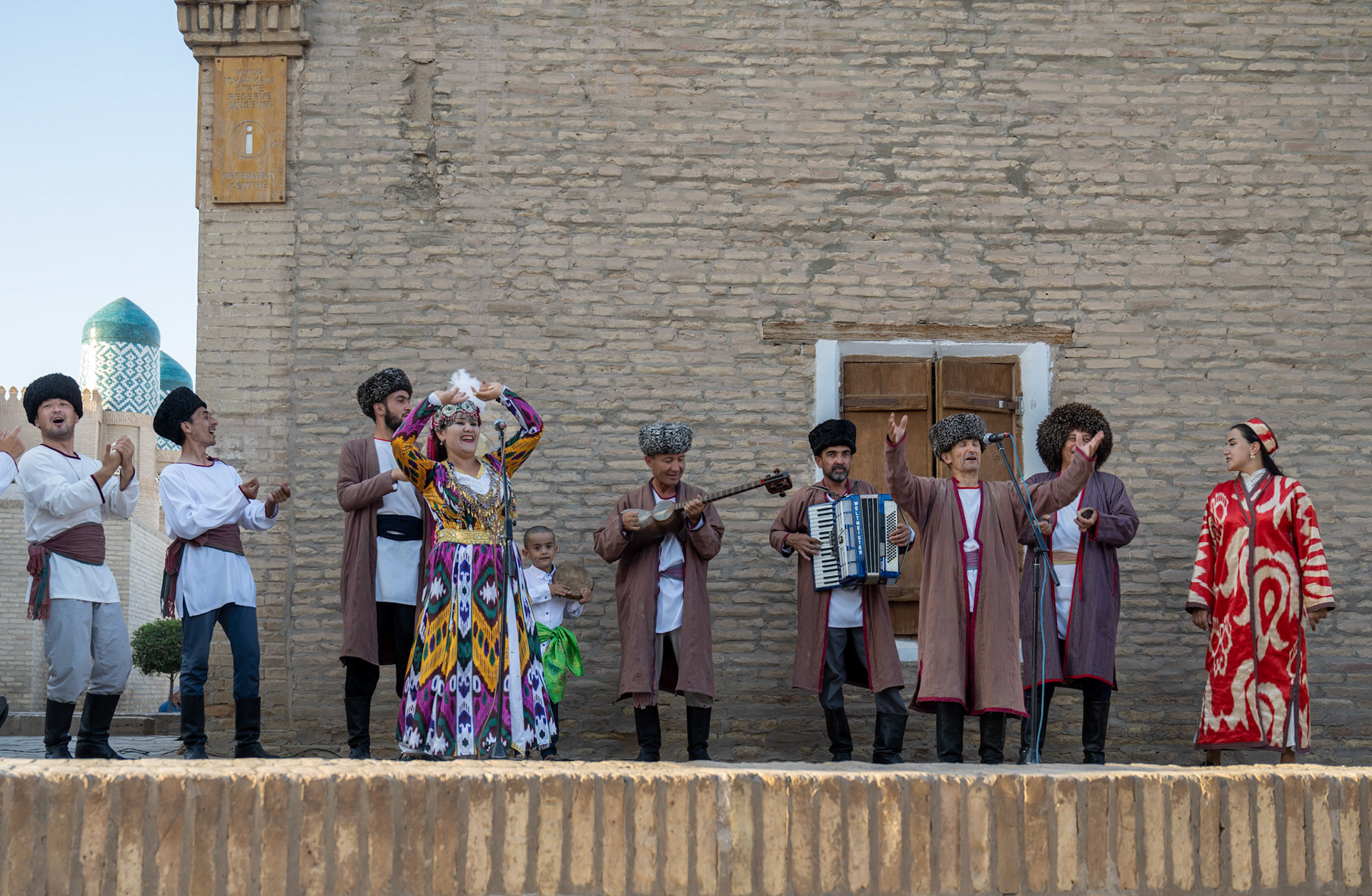 A local show in traditional costumes
