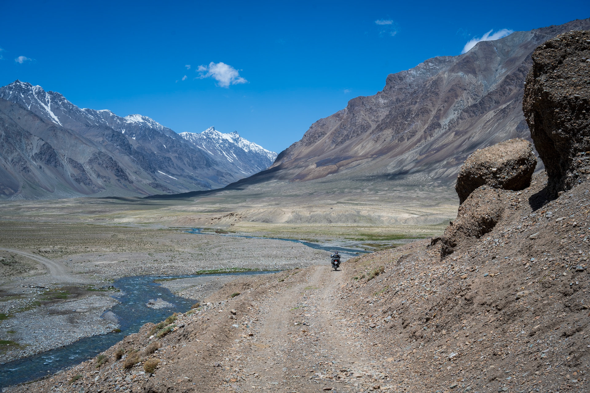 One more river crossing, in a spectacular setting