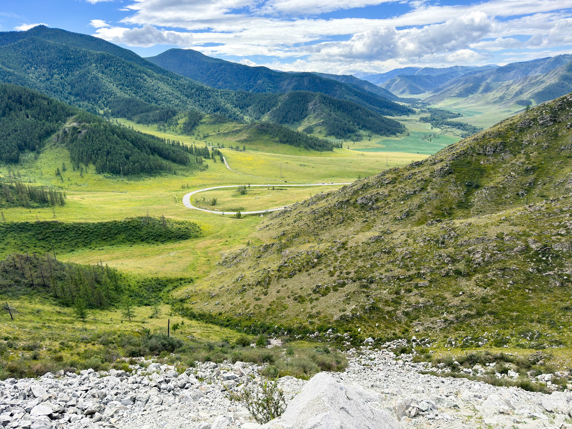Viewpoint from the Chike-Taman Pass