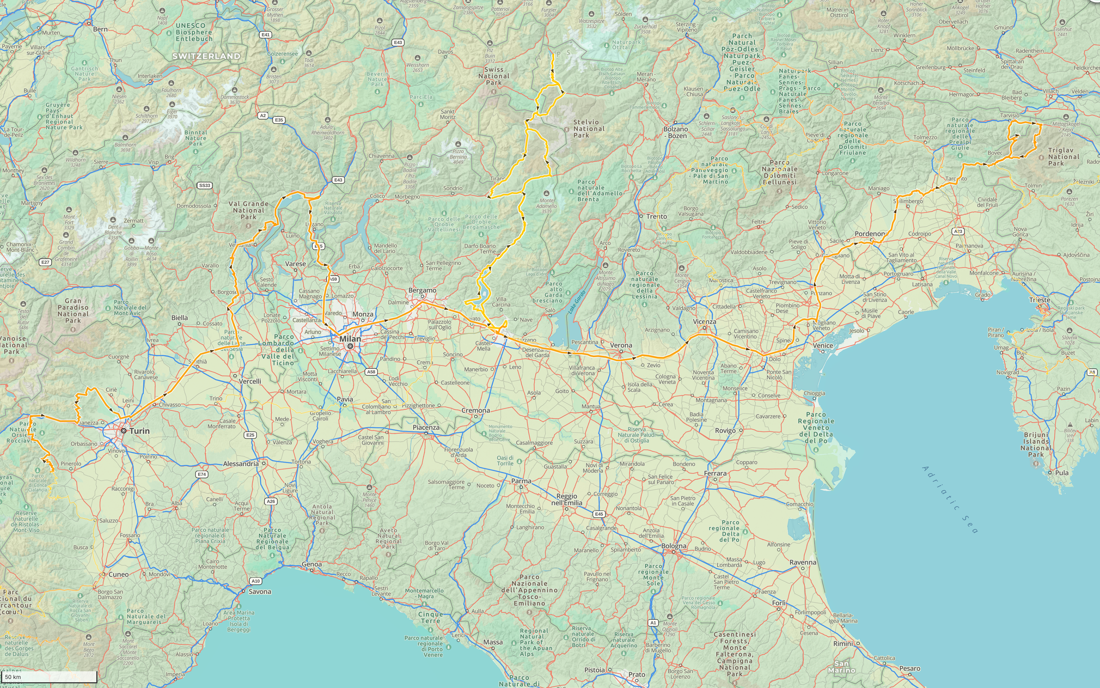 3 days - 1600 km