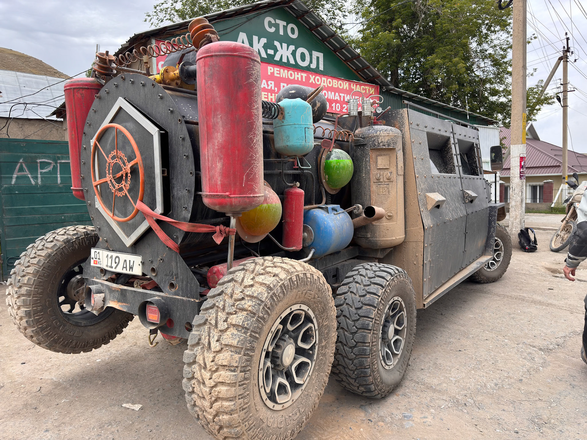 To our surprise a couple of Mad Max cars showed up at the shop!
