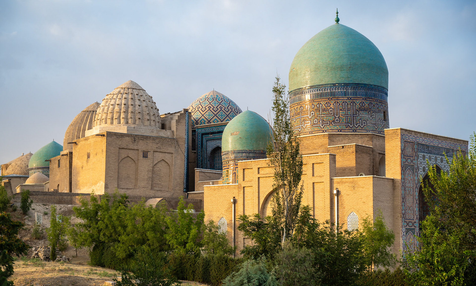 The entrance door of the Shah-i-Zinda necropolis from the 14th century