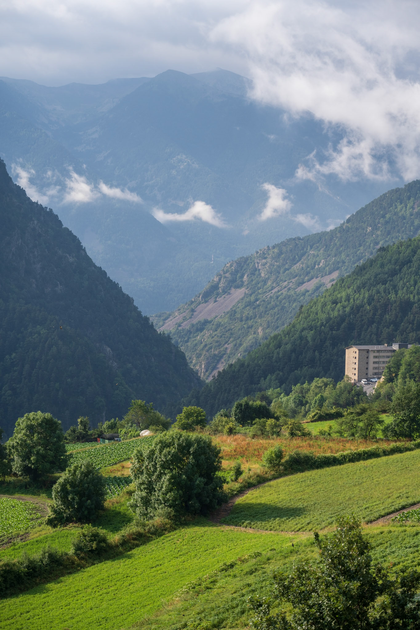 View from our hotel in Sispony, Andorra