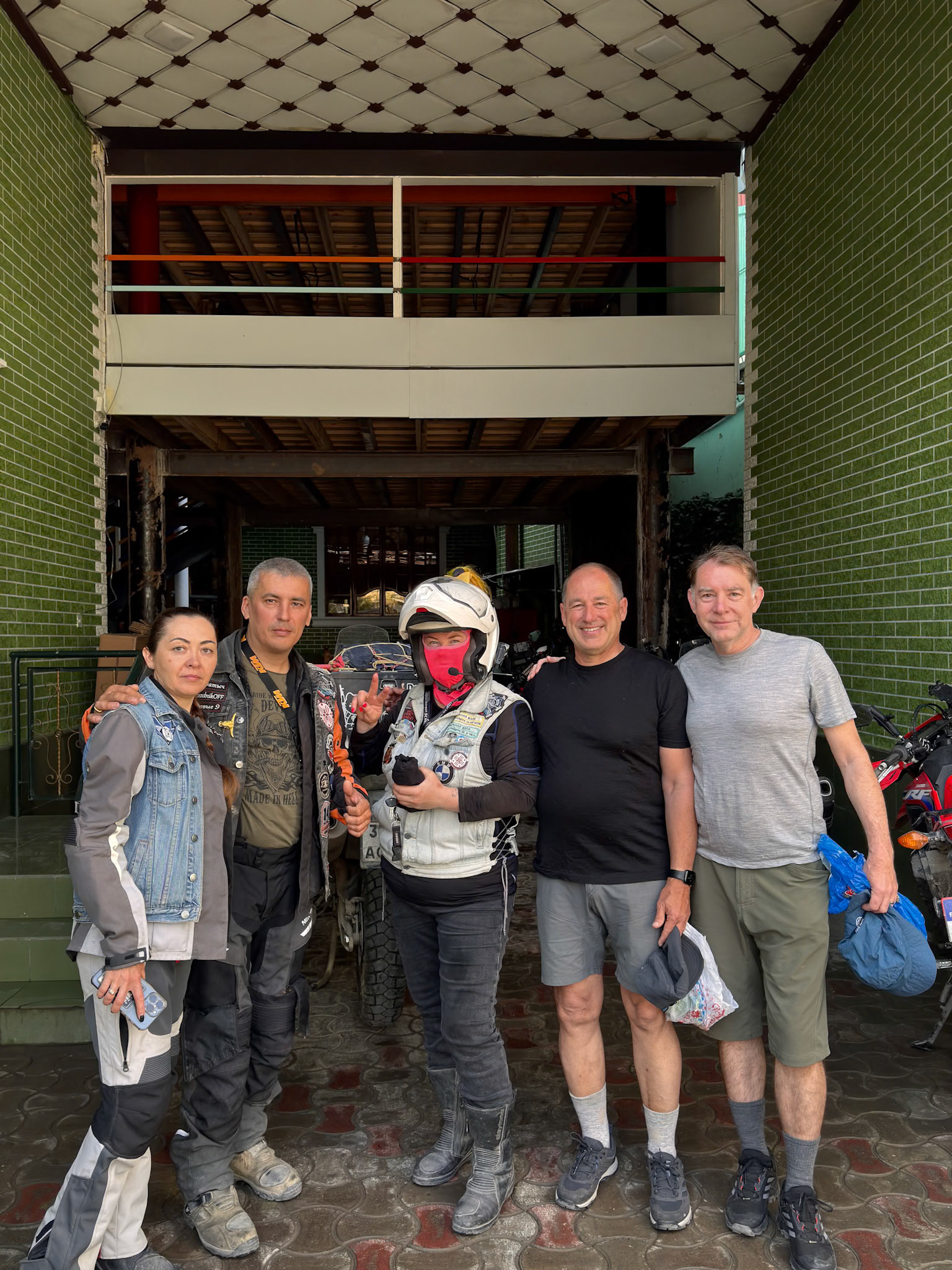 Russians motorcyclists: often tough on the outside but very nice people