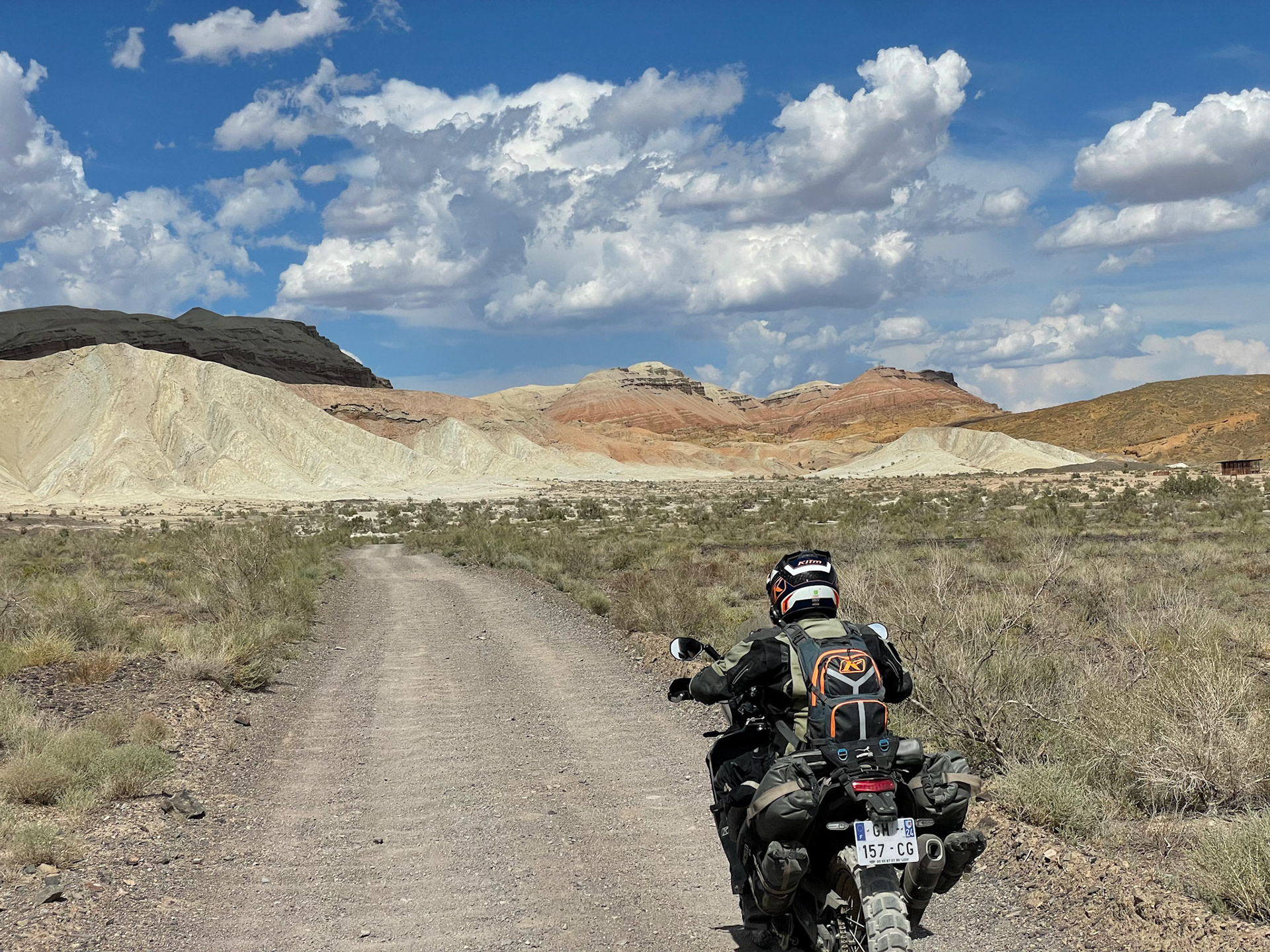 Arriving at the Aktau Mountains