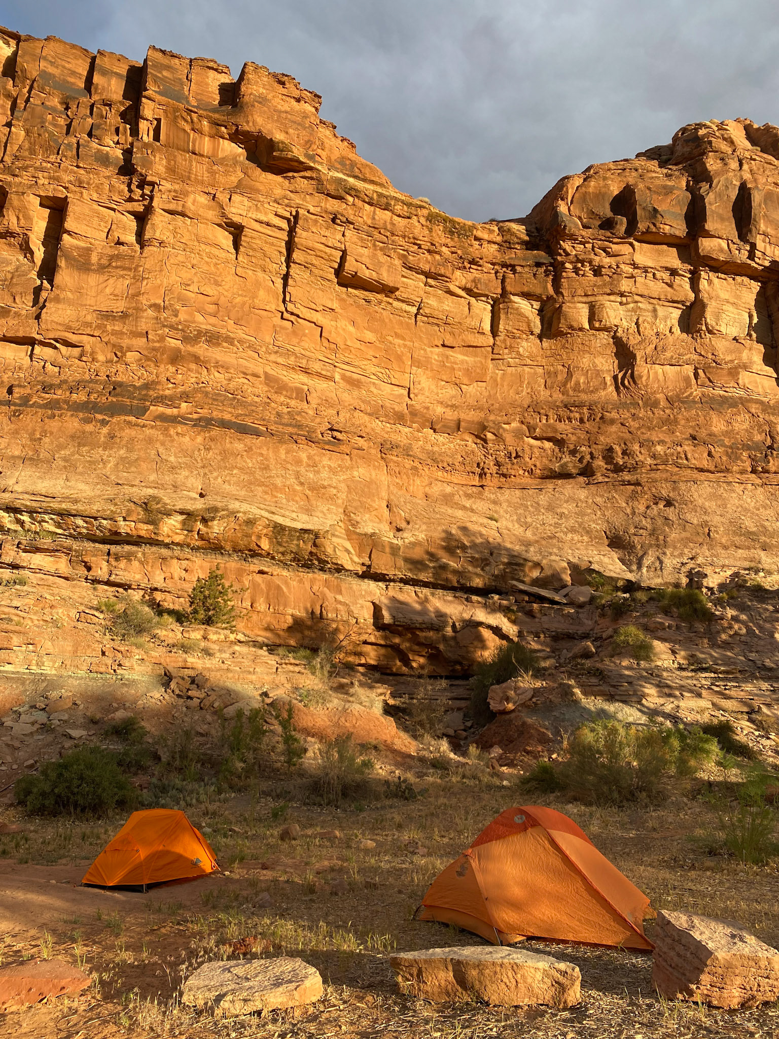 Sunrise at our camp