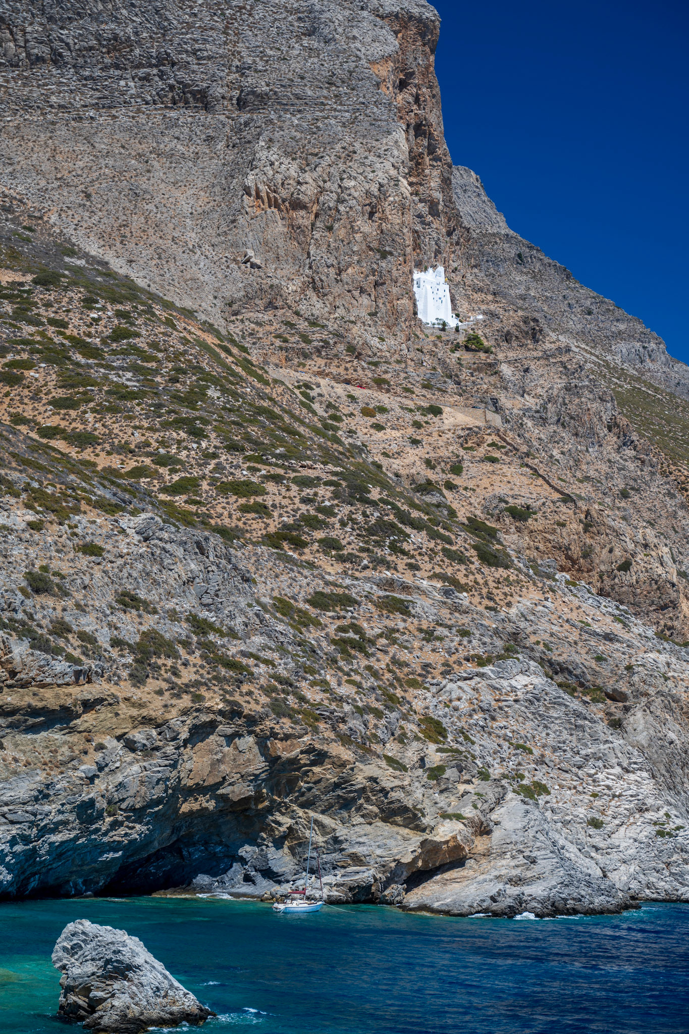 You can barely see the Monastery up there but it’s the best way to realize how incredible this location is!
