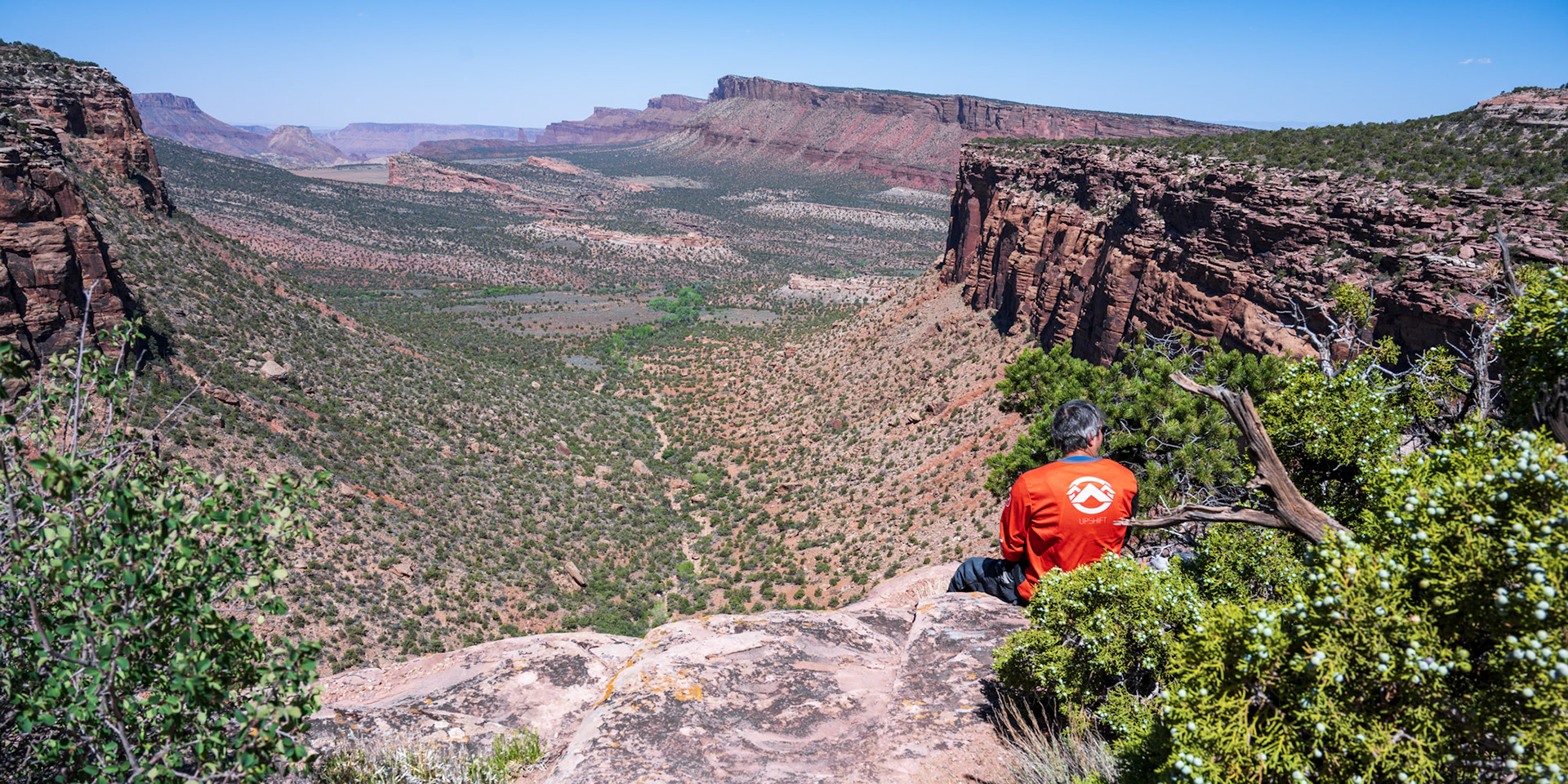 Contemplative in front of Bull Canyon