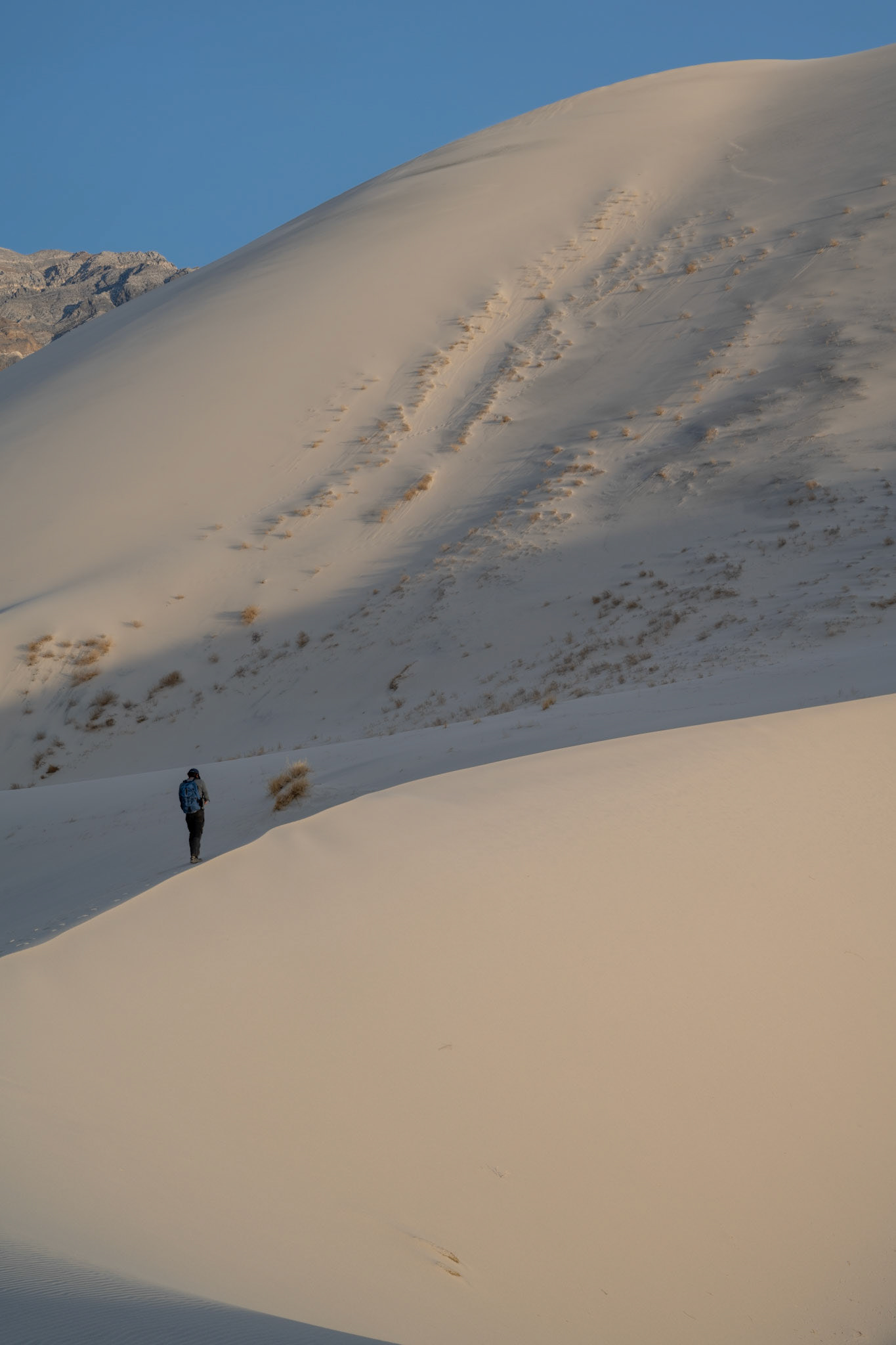 Taking a break before the steepest part of the dune