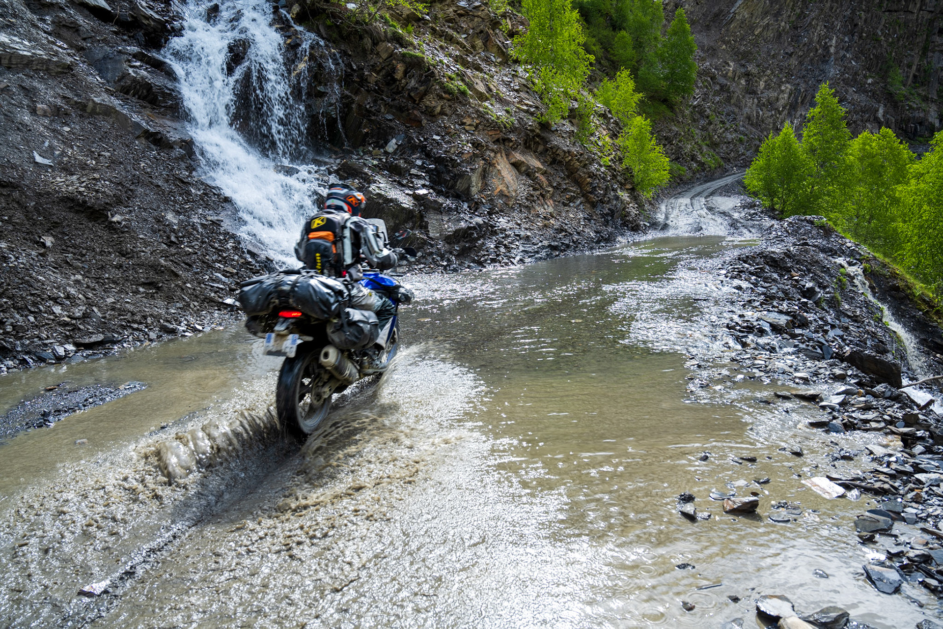 The road to Uhguli is still in poor conditions after the winter