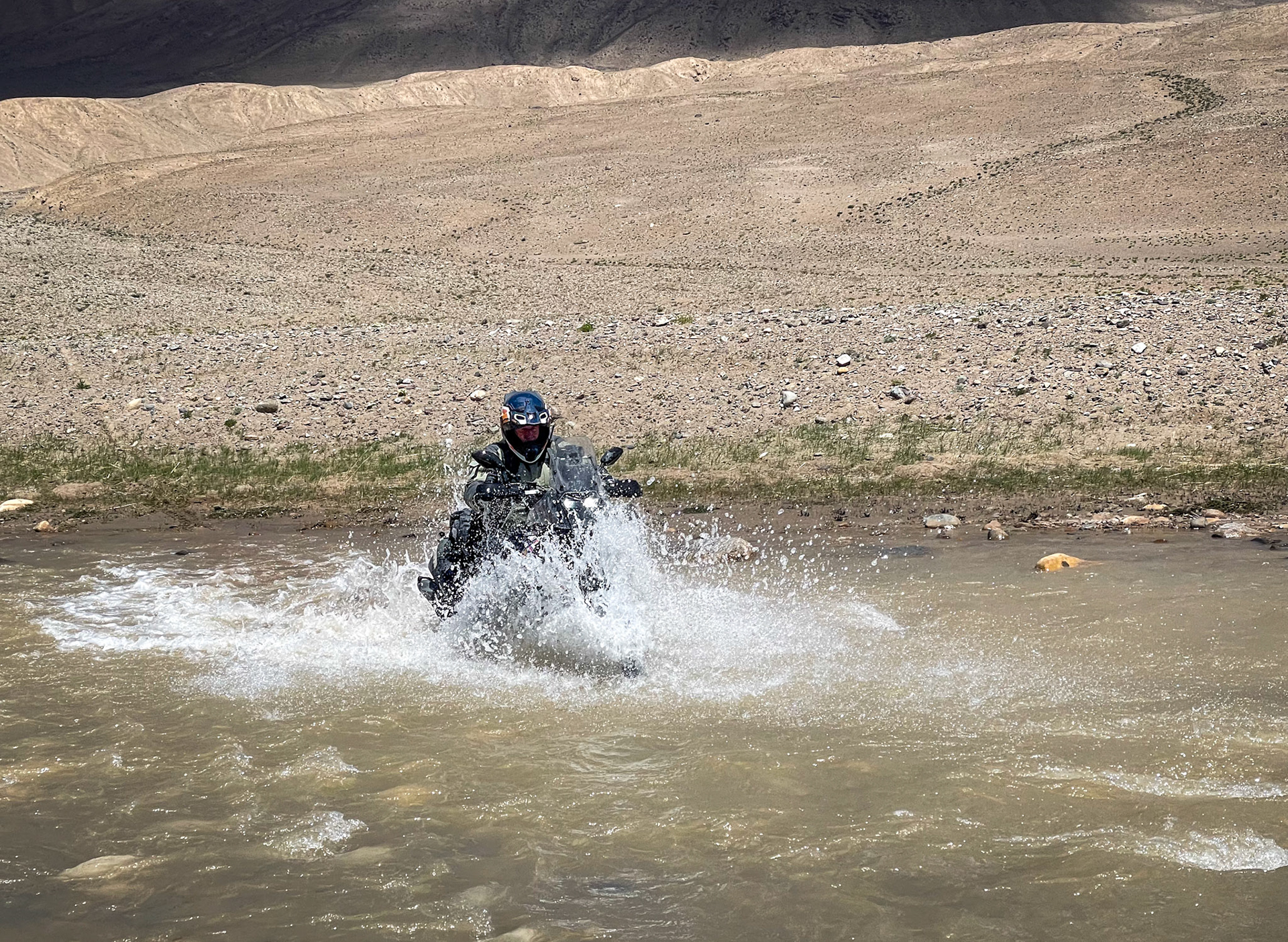 It was really deep and a strong flow! Thanks Dirk for the picture.