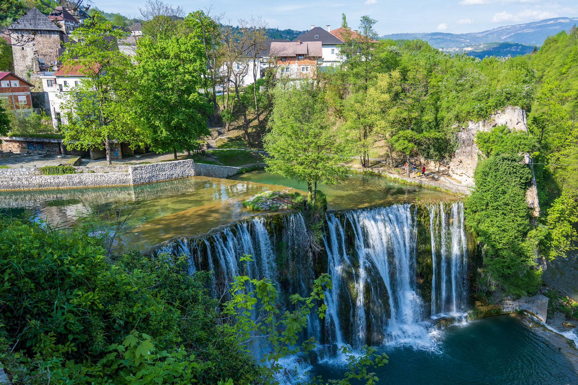 Jajce waterfalls