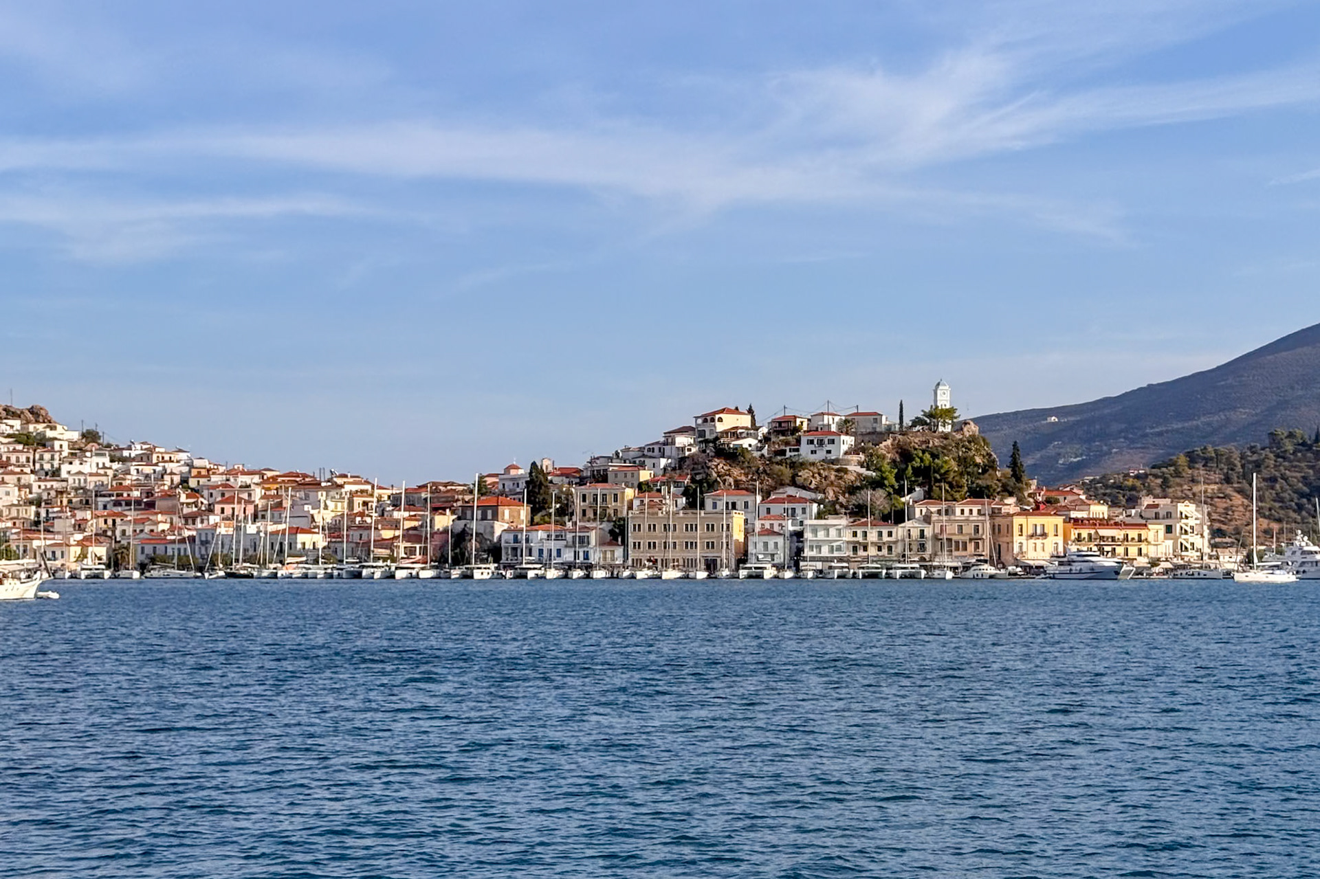 The city of Poros, in the Poros island