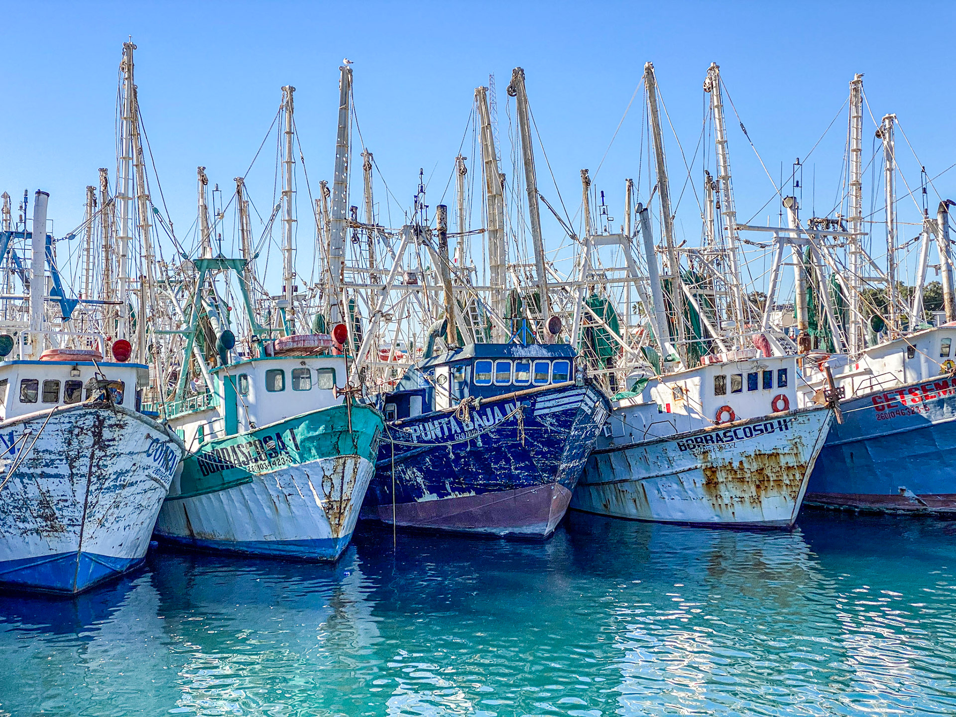 fishing boats have a tough life!