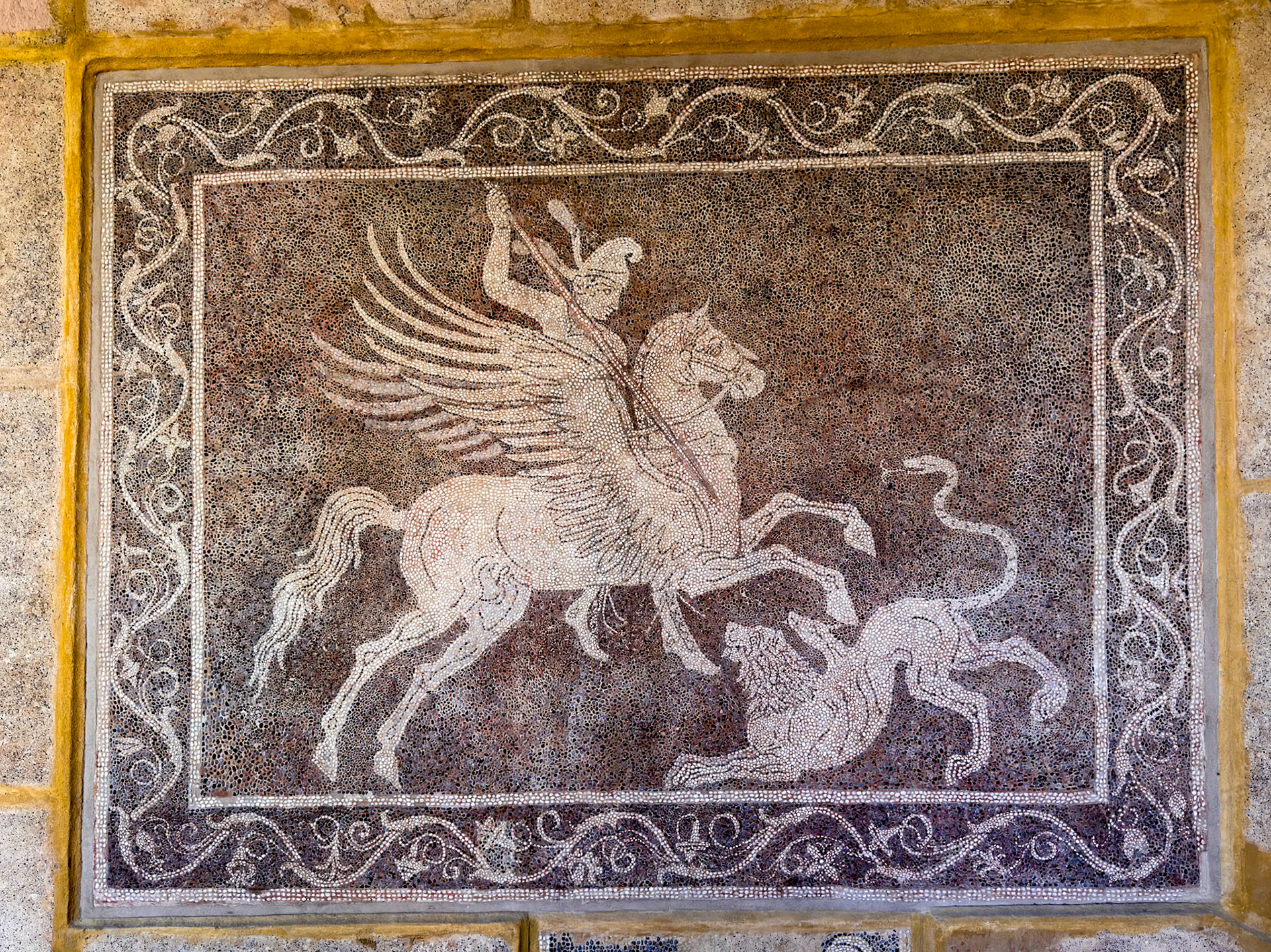 The beautiful mosaics of Rhodes