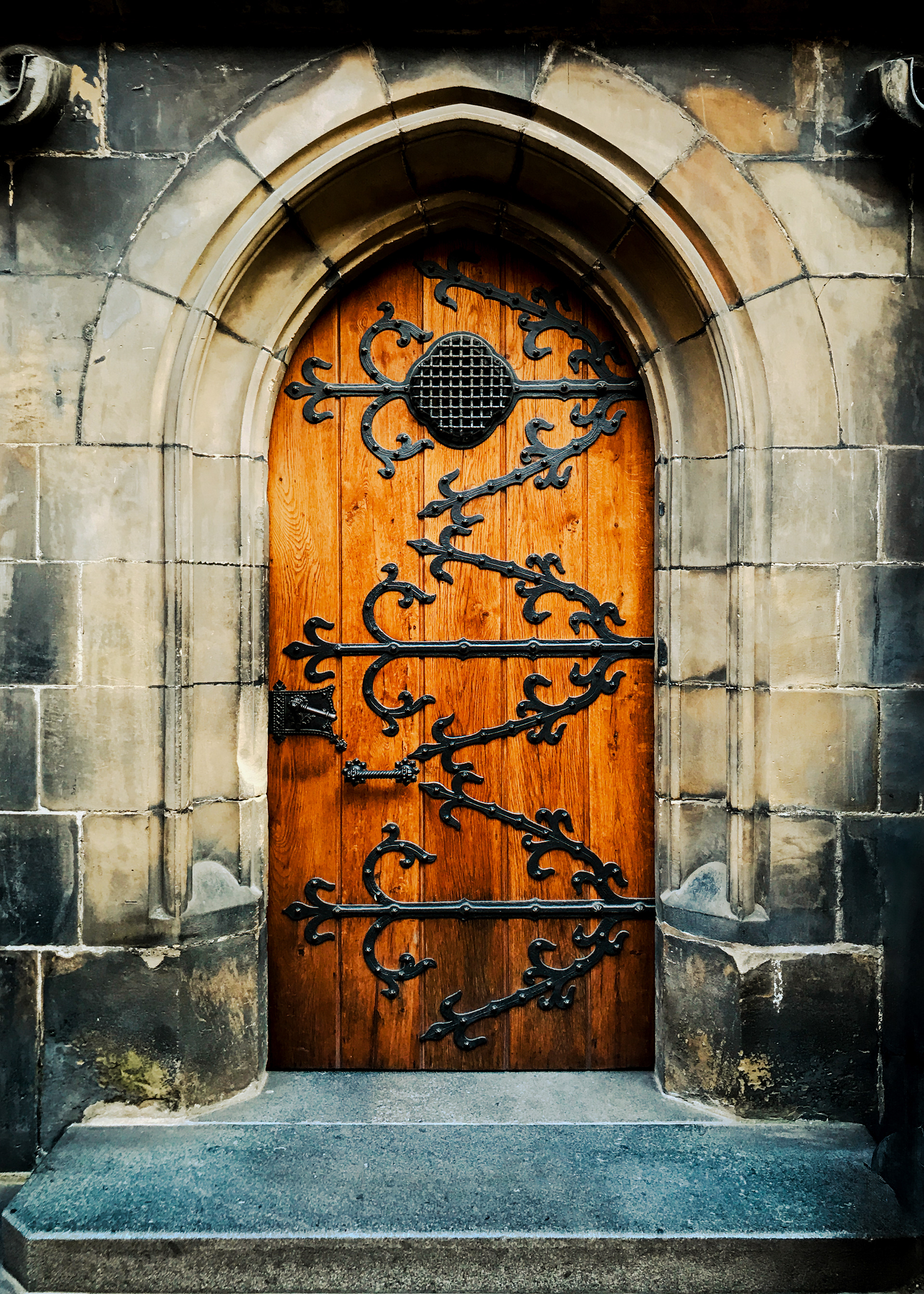 Print on metal - 2017 - Cathedral Door - Praha, Czechia