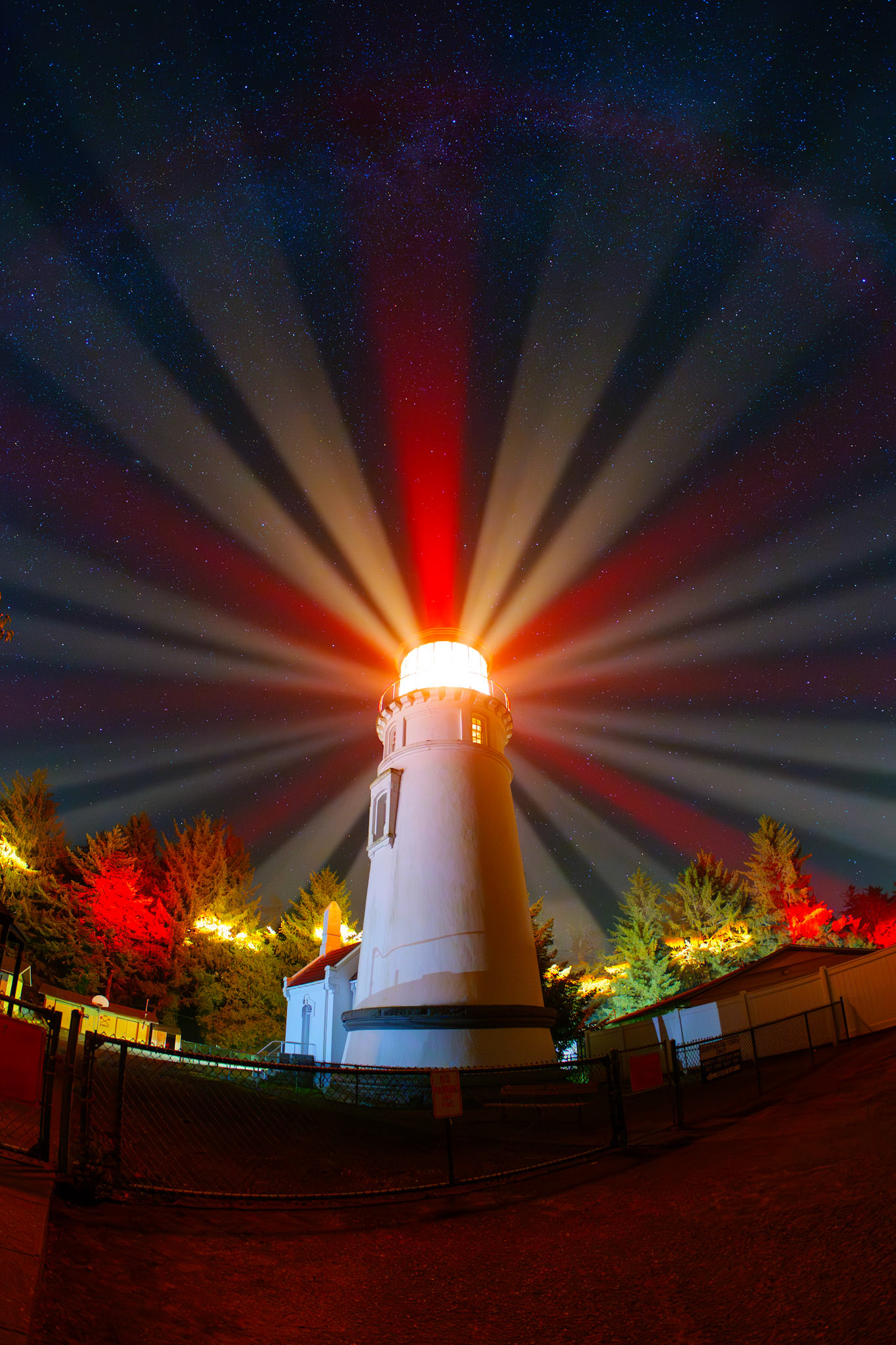 Lighthouse rays