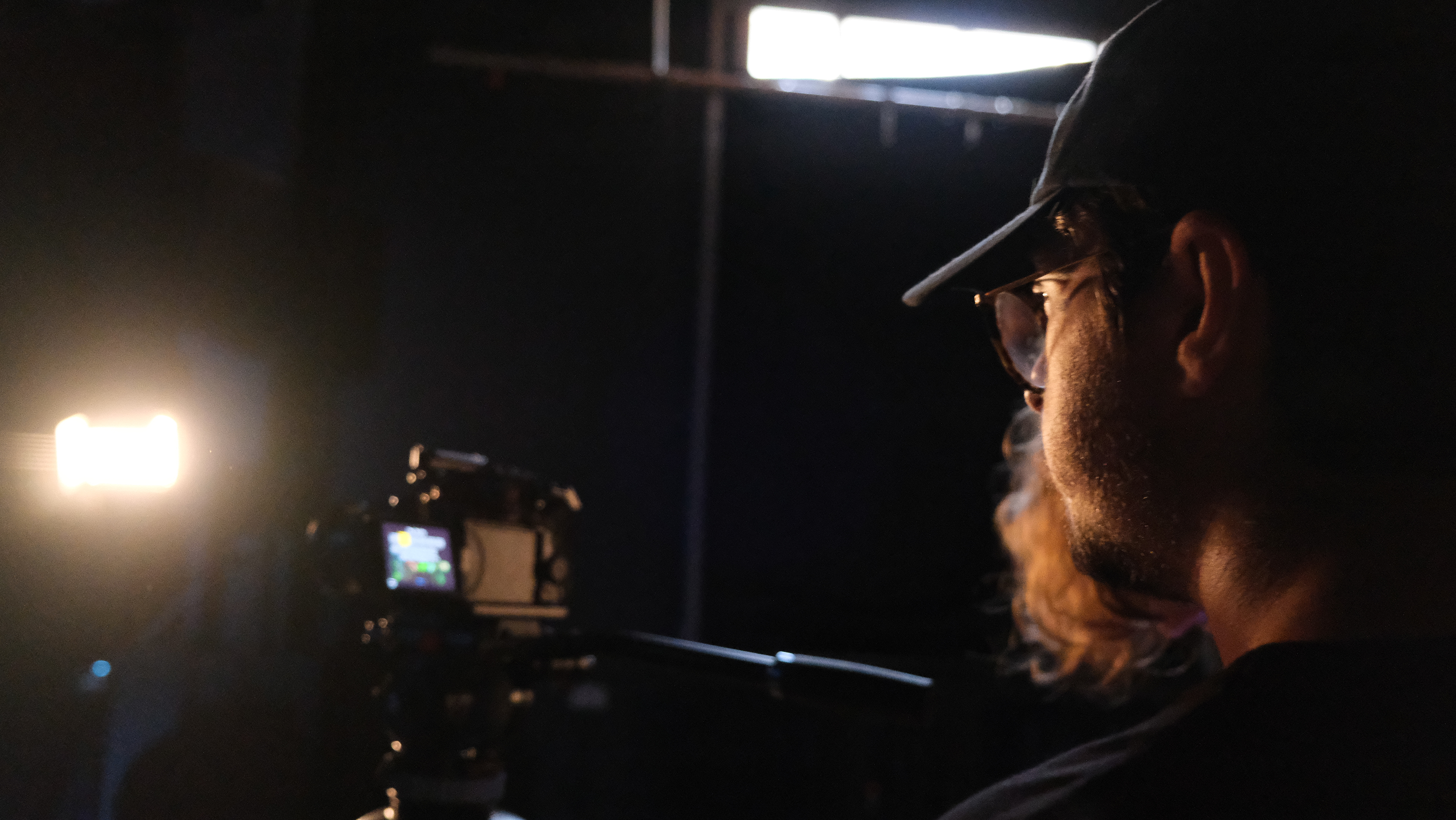 Director checking shot
