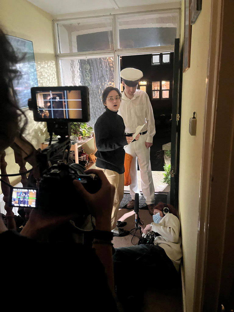 Director directing crew