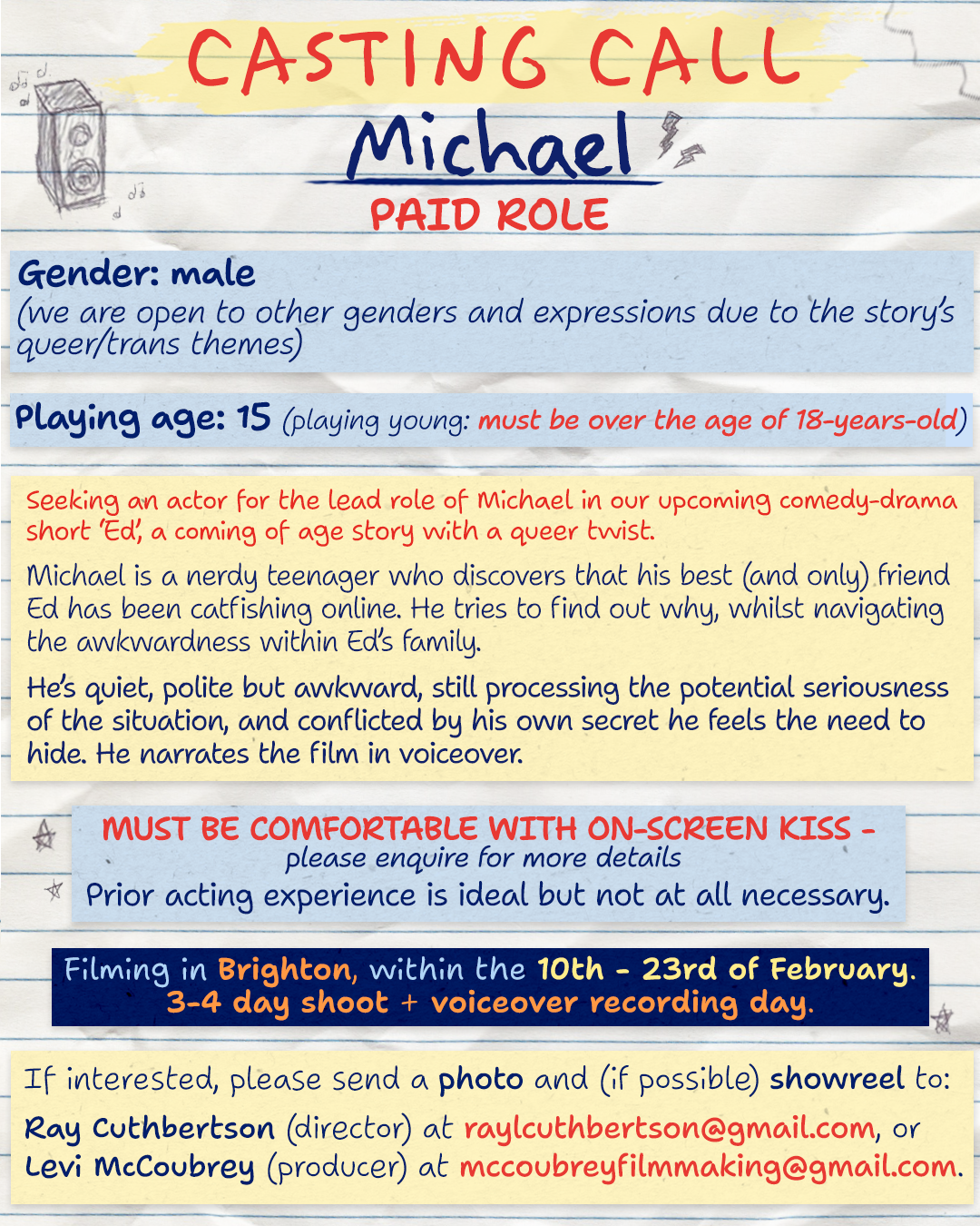 Casting call post
