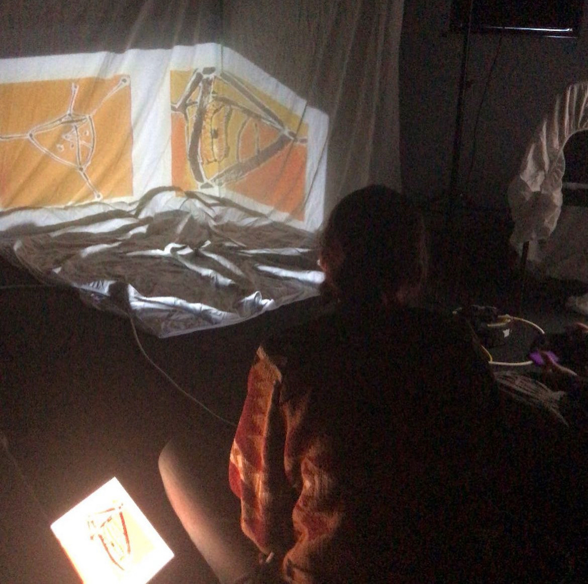 Director/Editor setting up shot