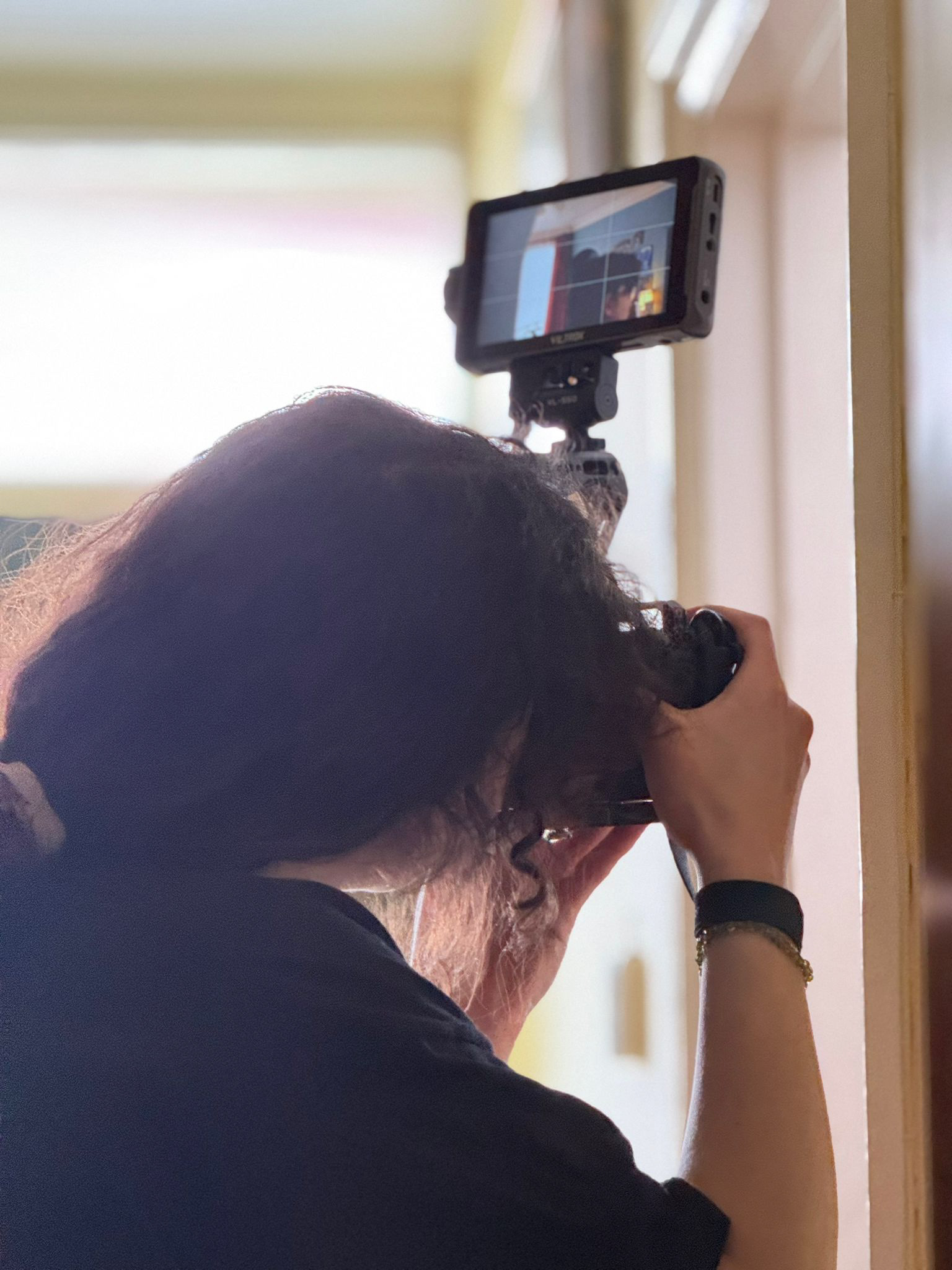 DOP setting up the shot