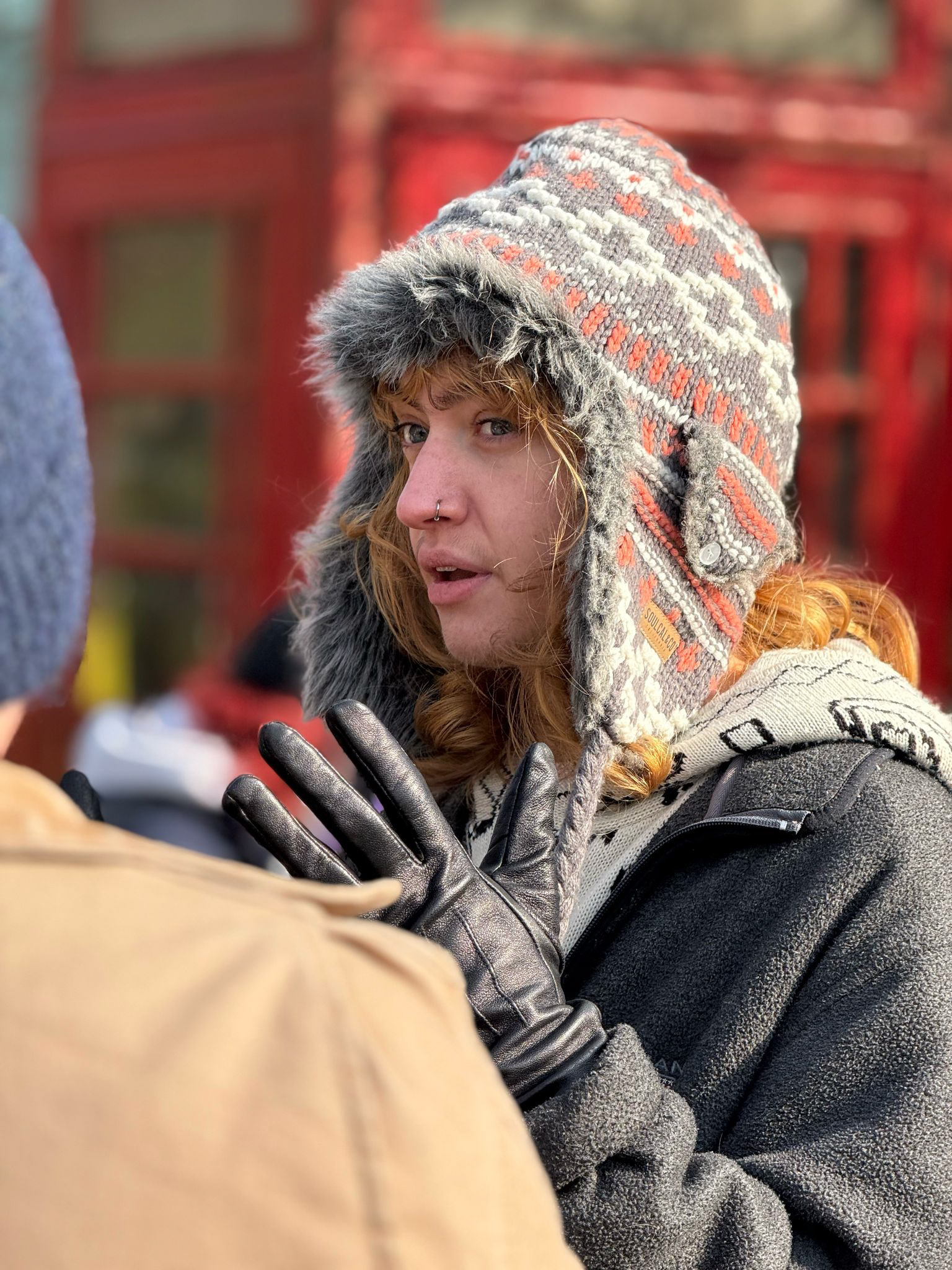 Director (Right) talking to Script Supervisor and DIT (Left)