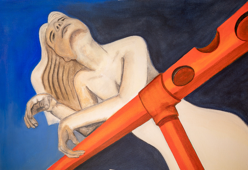 PERSPECTIVE 17.5"X12" Acrylic on Canvas