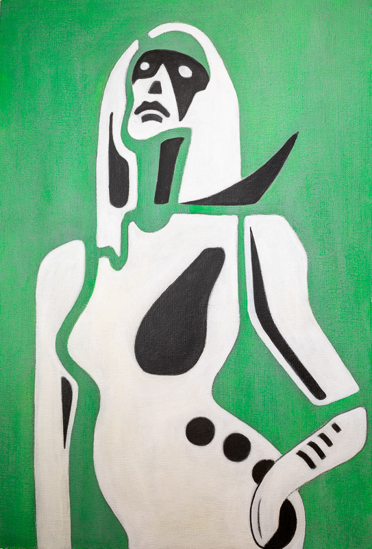 2 THE NINES 18"X12" Acrylic on Canvas