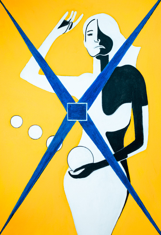 DREAMS SLATE 17.5"X12" Acrylic on Canvas