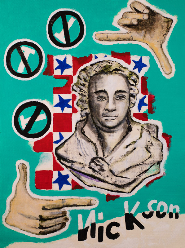 WHAT NEXT 16"X14" Acrylic on paper