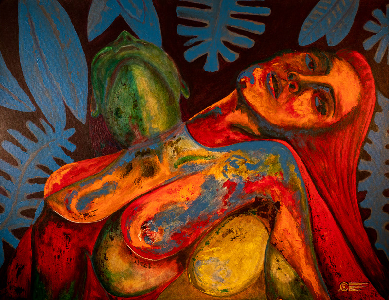 CHAOS 20"X16" Acrylic on Canvas