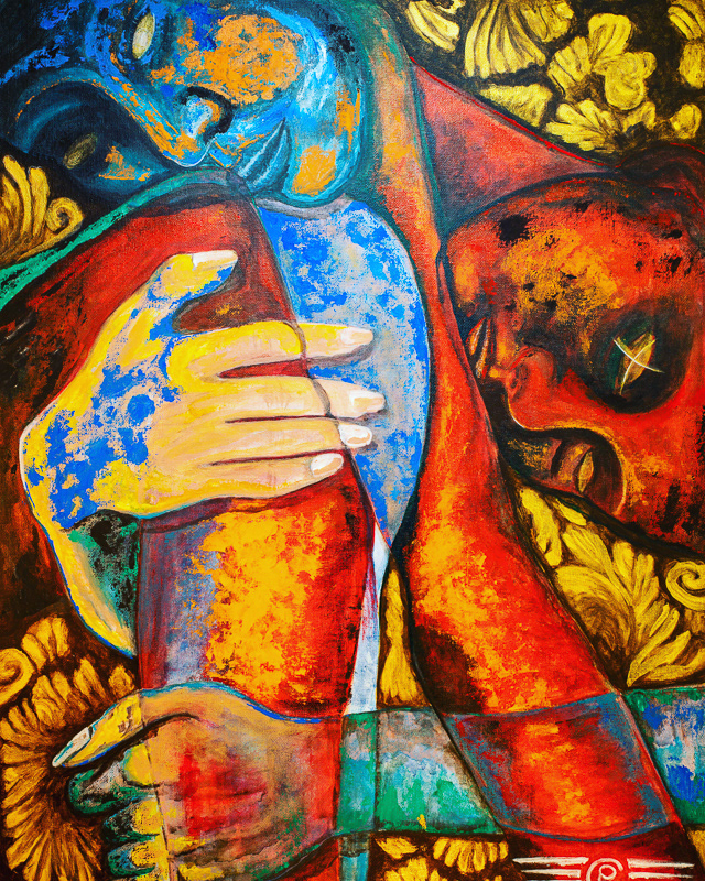 LONGINGS 23"X18" Acrylic on Canvas