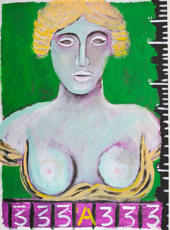 ANGEL OF THREE'S 15"X11" Acrylic on paper 