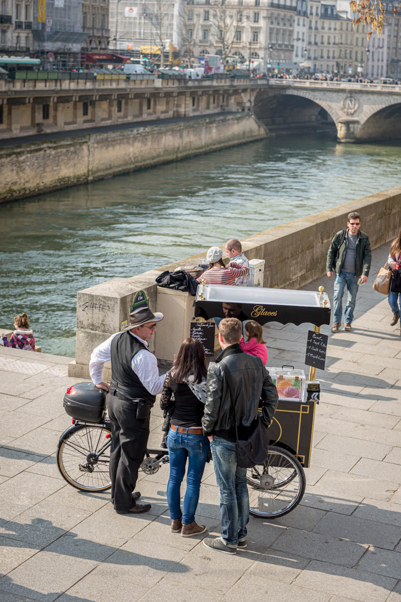 On the banks of the Seine