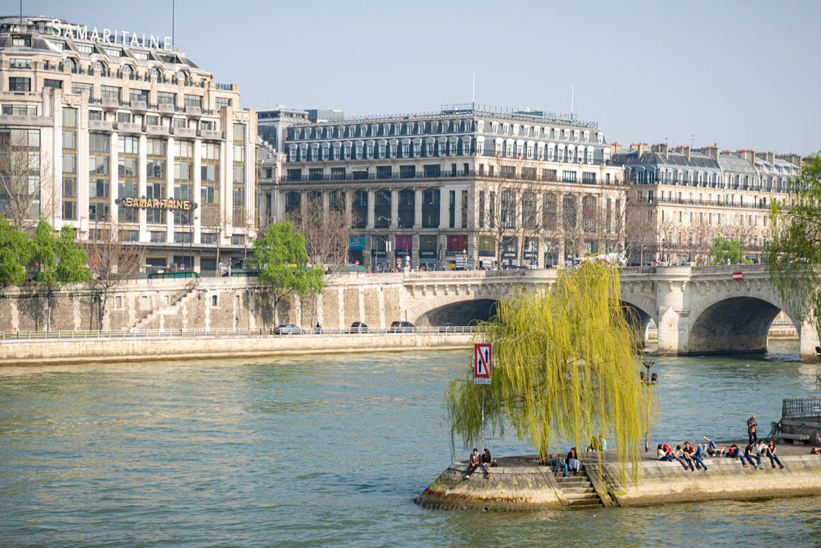 On the banks of the Seine