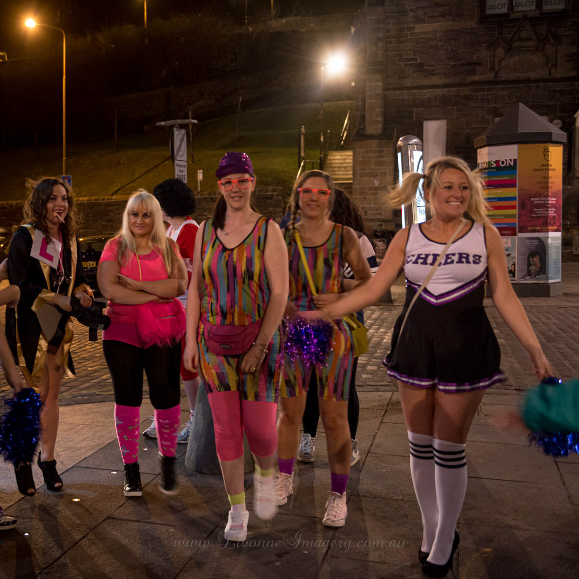 Revellers in Edinburgh