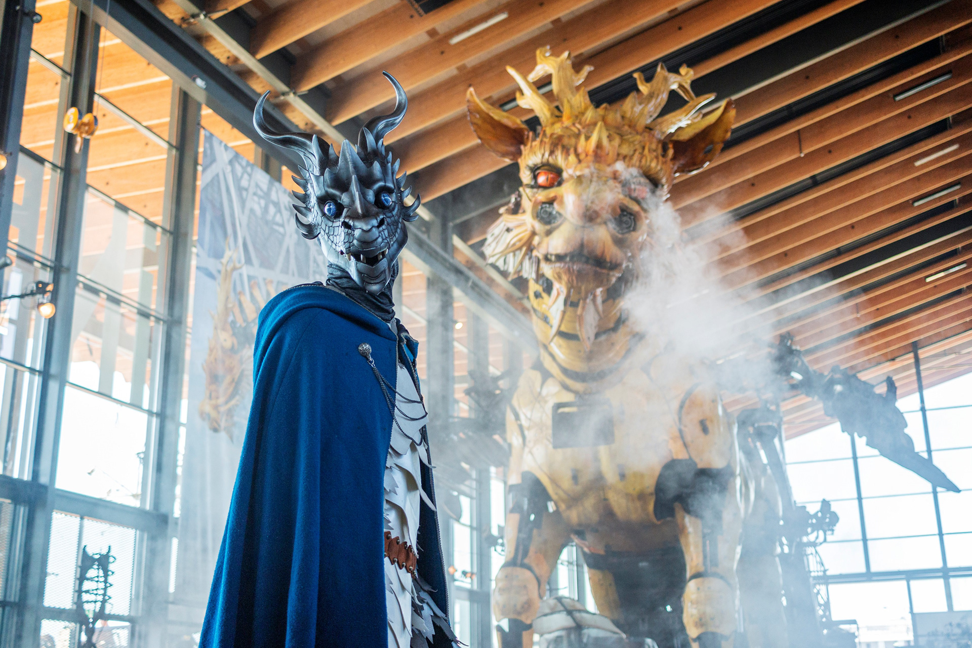 Shooting - Un dragon à la Halle de la machine