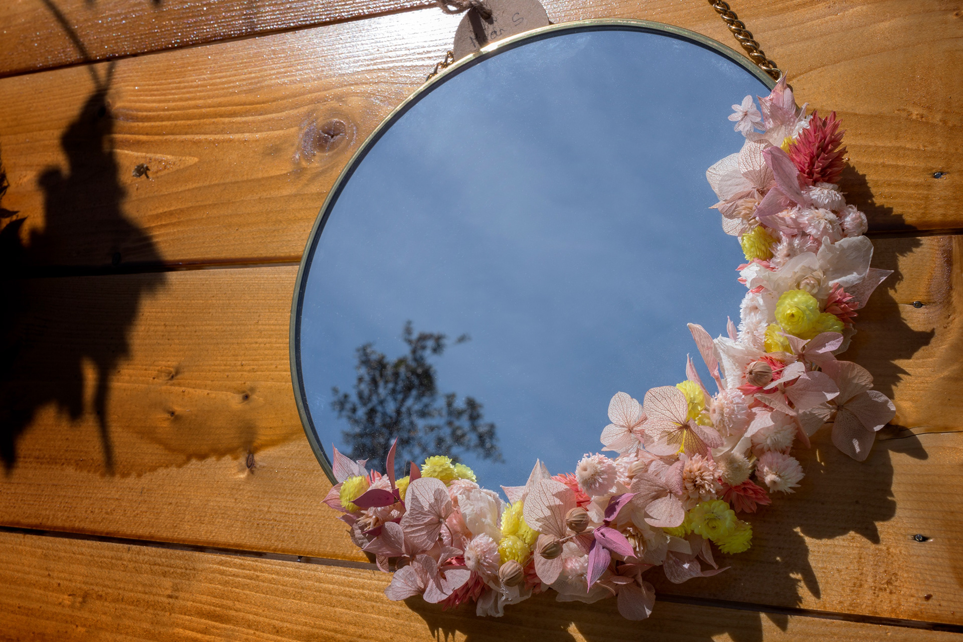 Miroir et fleurs