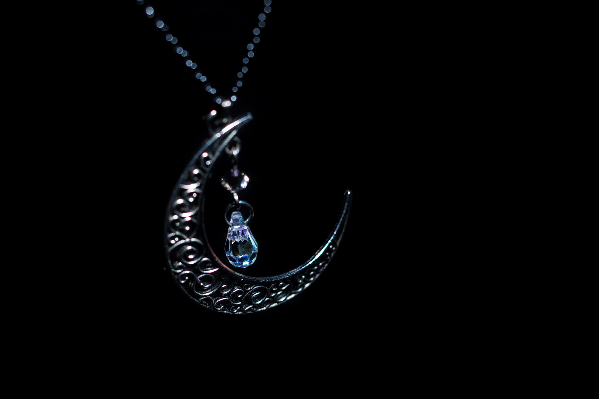 Bijoux - collier lune