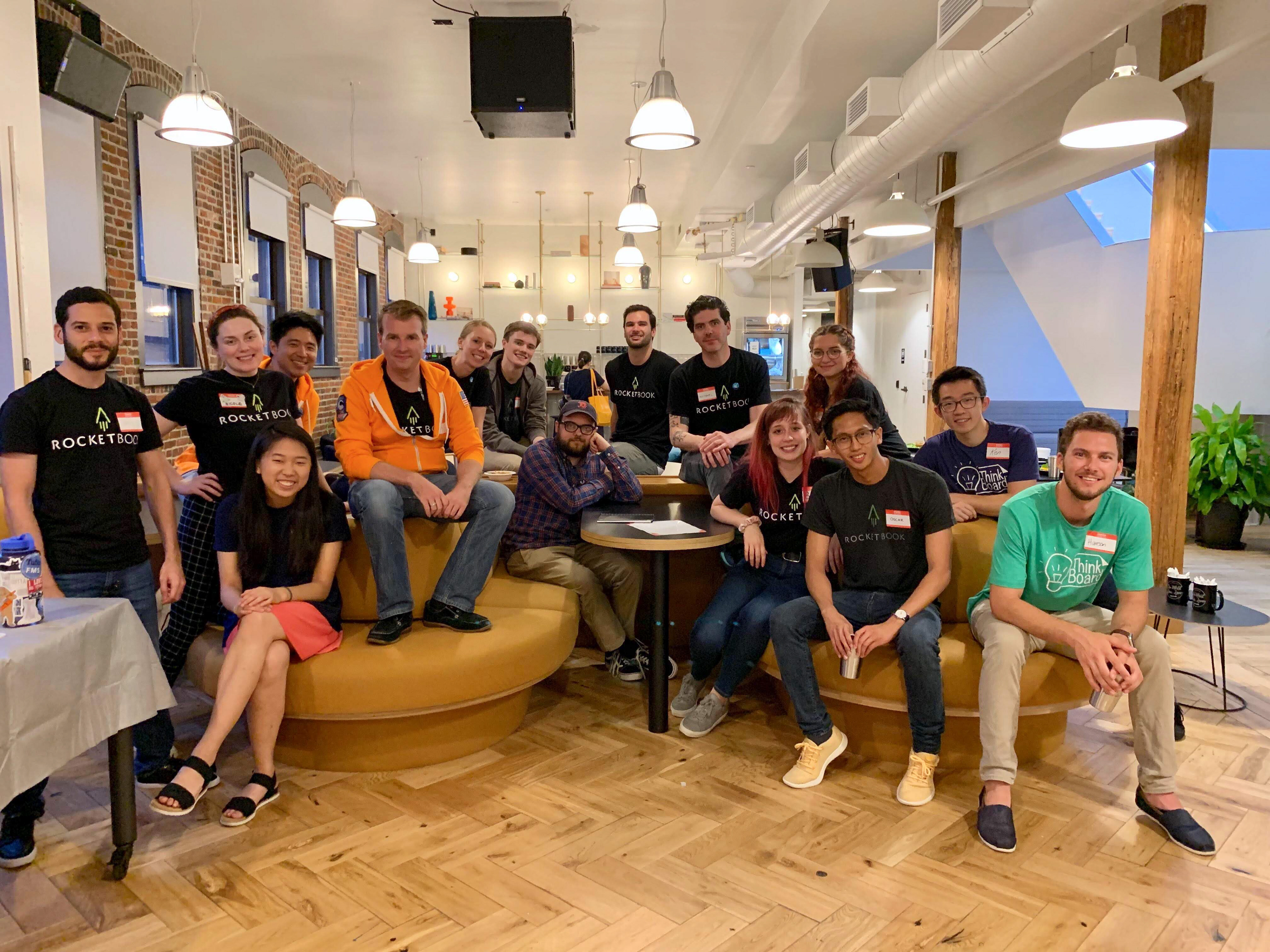 The team hosting a Think Tank at our WeWork