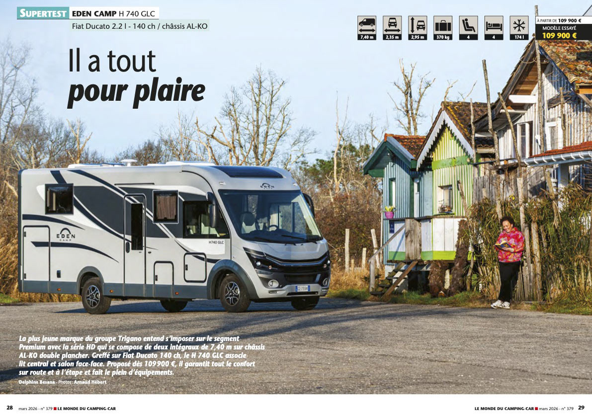 © LE MONDE DU CAMPING-CAR / Arnaud HEBERT