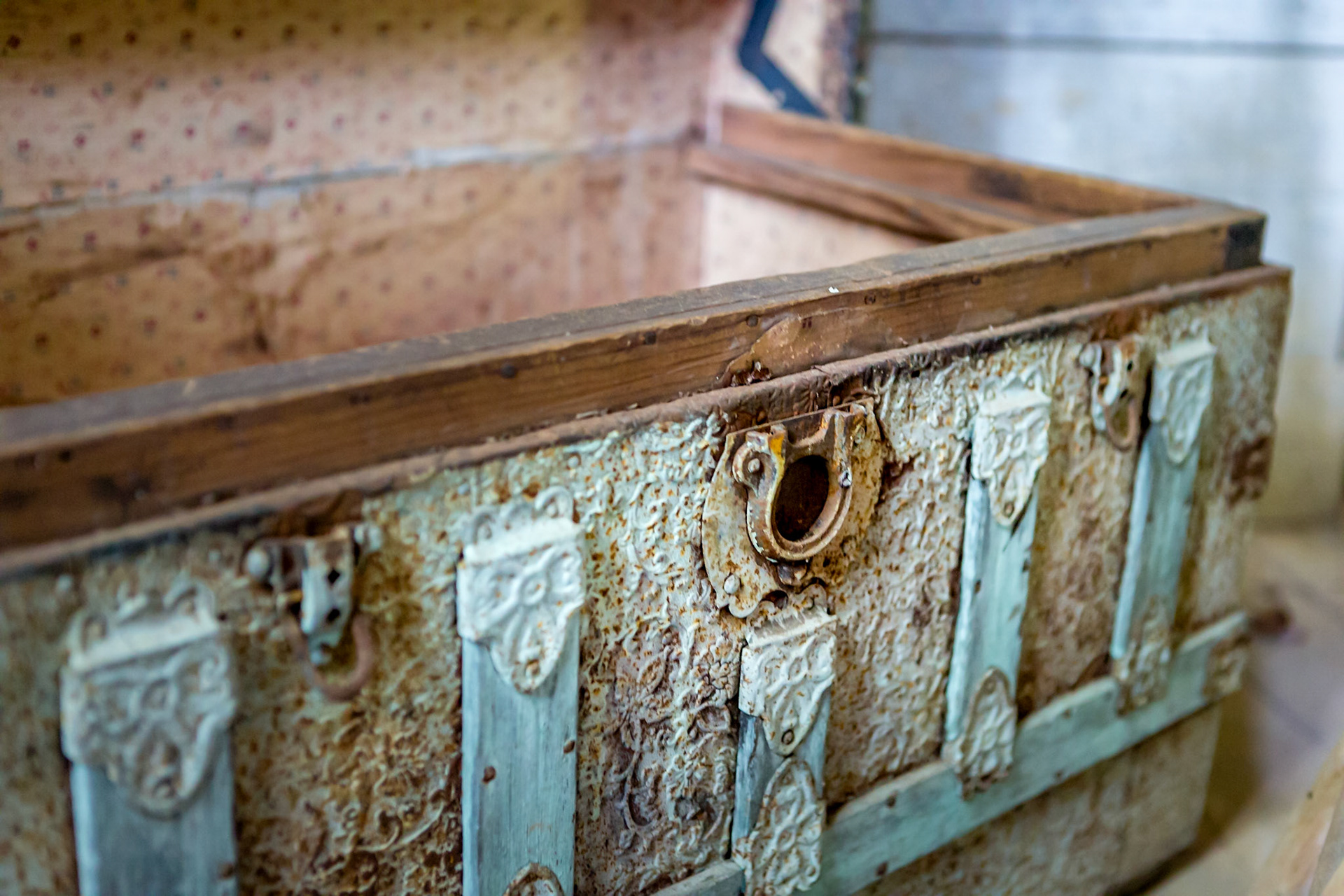An old trunk at Limestone Farm