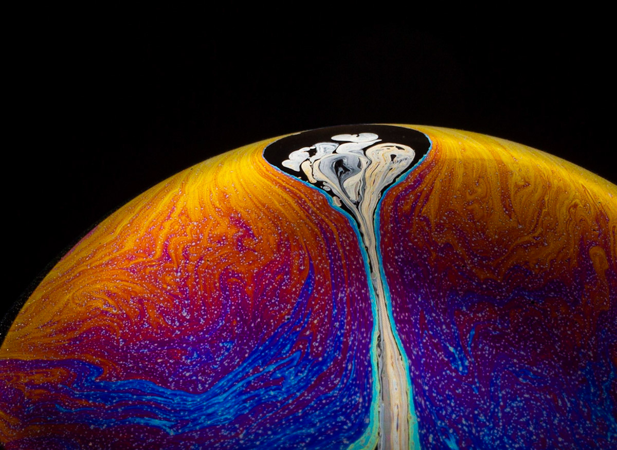 The beauty of a simple soap bubble