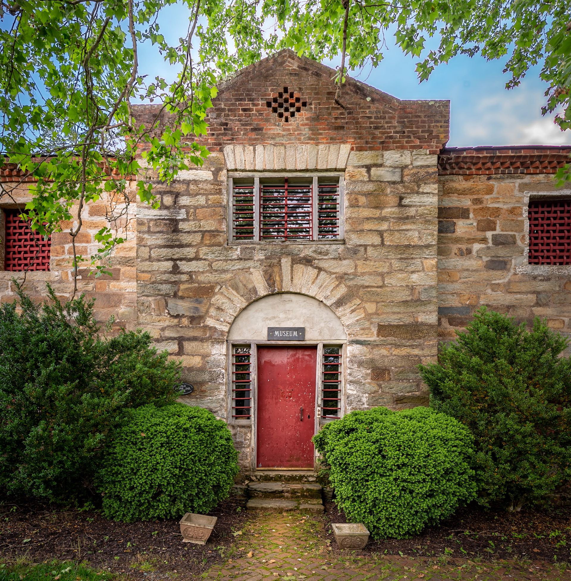 Old Stone Jail Entrance in Palmyra