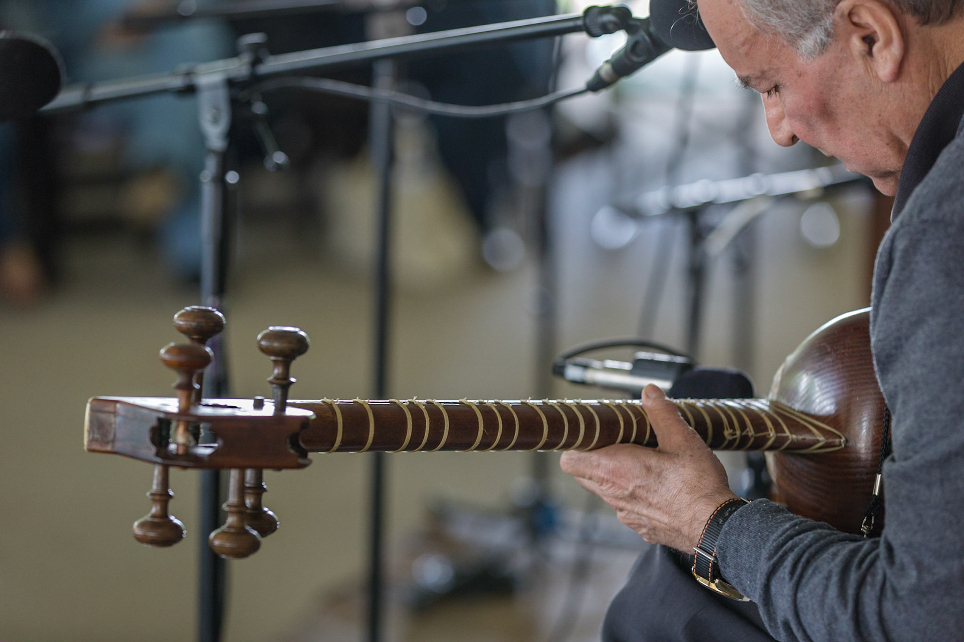 Playing an old musical instrument